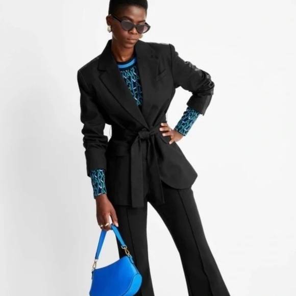 Future Collective Jackets & Blazers - Future Collective By Kaplan Tie Front Blazer